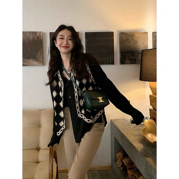 Boho Women Sweater Vest Waistcoat - Picture 7 of 8